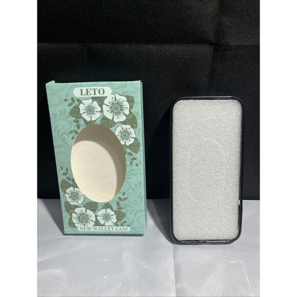 iPhone 16 Pro Max Leather Wallet Case Flip Folio Leather Cover - Picture 1 of 7